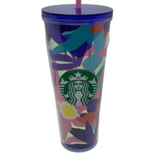Starbucks | Spring 2021 Blue Floral Tumbler | NWT